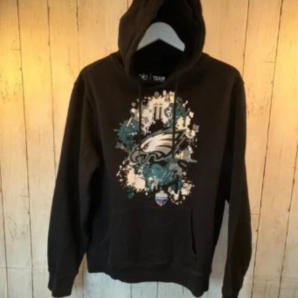 NFL Team Apparel Philadelphia Eagles Men's L Hoodie 2018 London Game